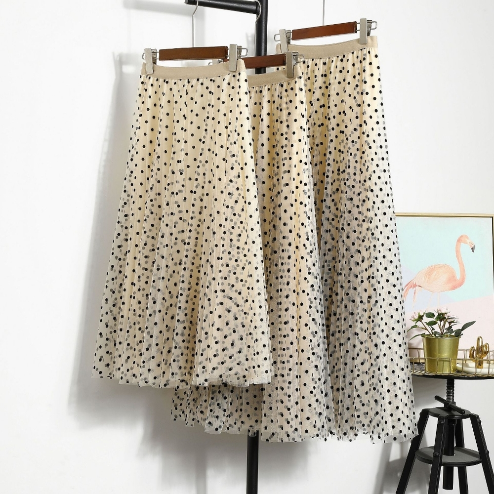 ♥️French Polka Dot Maxi Skirt ♥️ - Picture 8 of 13